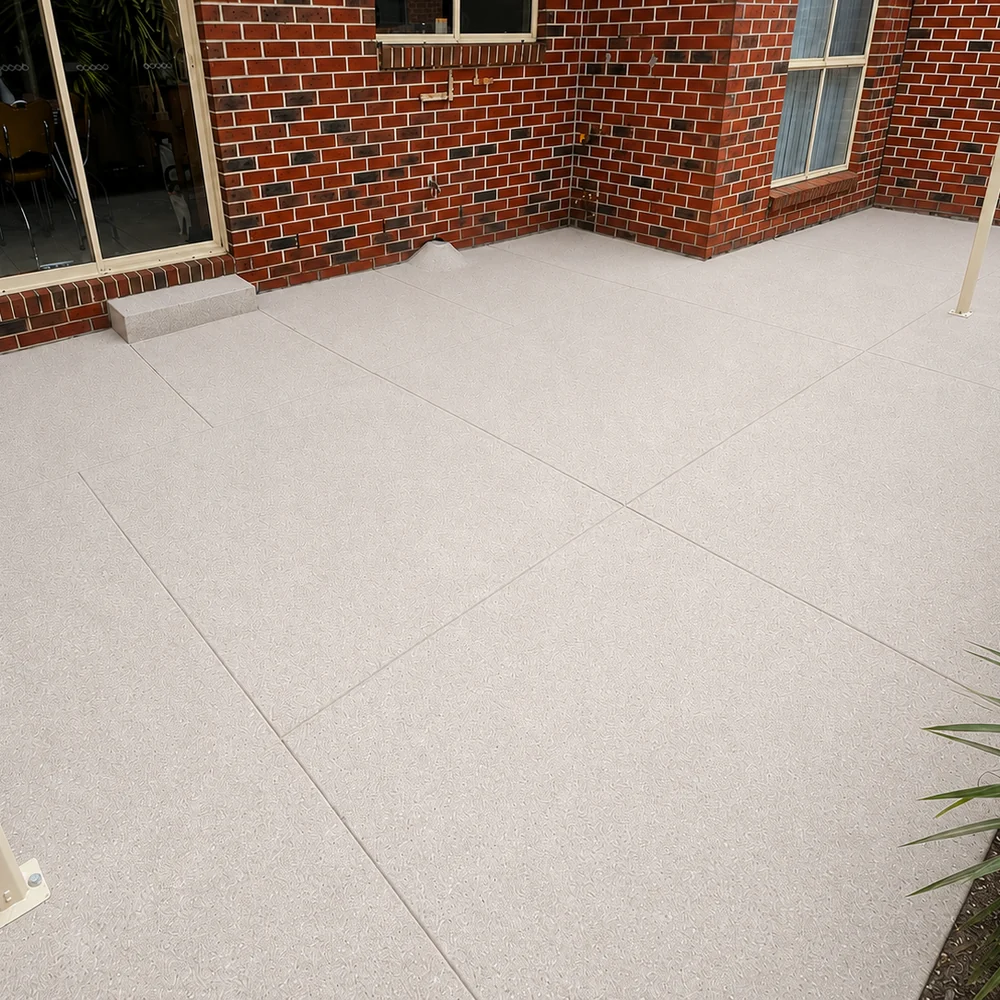 Patio after anti-slip resurfacing